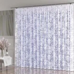 Firanka żakardowa gotowa Oscara na taśmie 500x250 cm biała - Firany - miniaturka - grafika 1