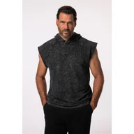Bluzy sportowe męskie - Męska Bluza fitness Belly Fit kaptur bez rękawów do rozm. 7XL - miniaturka - grafika 1