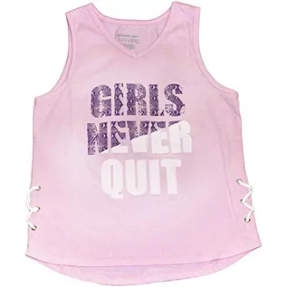 Koszulki dla dziewczynek - Reebok Koszulka dziewczęca Top Big Never Jasnoróżowy 10 Years T73899RGI - grafika 1