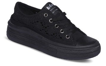 Trampki Damskie Lee Cooper Tenisówki Koronkowe Na Platformie 39 1618 SS25