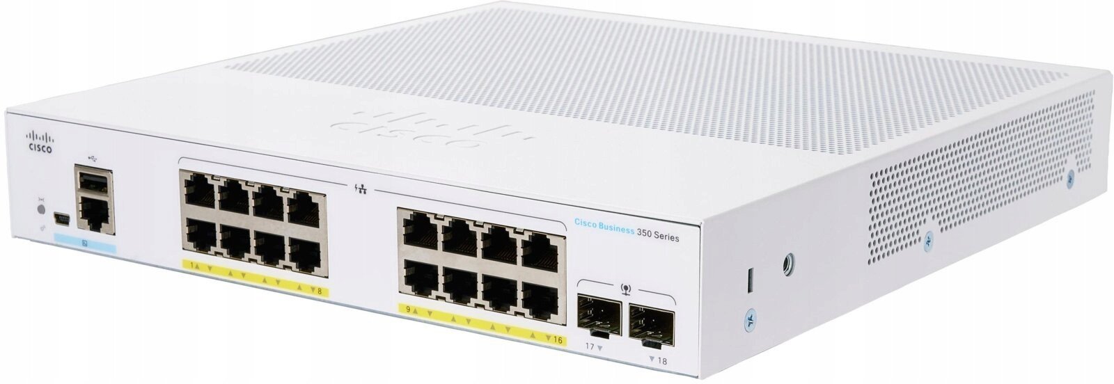 Cisco CBS350-16P-2G Zarządzany L2/L3 Gigabit Ethernet 10/100/1000 Srebrny CBS350-16P-2G-EU-RF