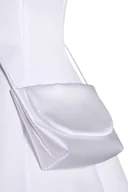 Torebki damskie - Torebka komunijna kopertówka gładka satynowa przez ramię na sznureczku TB01 - miniaturka - grafika 1