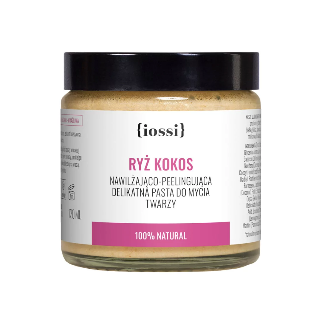 Iossi Iossi, pasta do mycia twarzy Ryż i Kokos, 120 ml