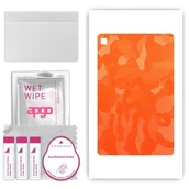 Akcesoria do tabletów i e-booków - folia naklejka skórka strukturalna na TYŁ do Smasung Galaxy Tab S6 Lite Wifi SM-P613 - Moro Camo Pomarańczowy - apgo SKINS - miniaturka - grafika 1