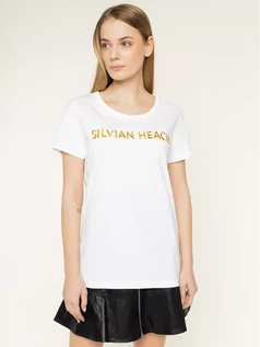 Koszulki i topy damskie - Silvian Heach T-Shirt Sivingo PGP20675TS Biały Regular Fit - grafika 1