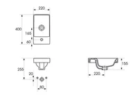 Szafki łazienkowe - Cersanit Moduo Zestaw Umywalka meblowa z szafką podumywalkową 39x21,5 cm biała EcoBox S801-218-ECO - miniaturka - grafika 1
