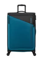 Walizki - Walizka duża poszerzana American Tourister Daring Dash EXP - black / blue - miniaturka - grafika 1