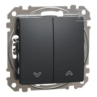 Klawisze i ramki - Przycisk żaluzjowy, czarny antracyt SEDNA DESIGN - miniaturka - grafika 1