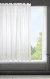 Firana Dekoracyjna Lucy Na Taśmie 300 x 160 Biały - Firany - miniaturka - grafika 2