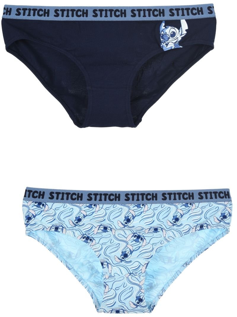 Zestaw majtek damskich, Lilo i Stitch, bawełna, 2 pary, Disney, rozmiar XL