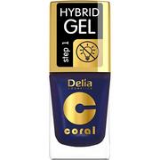 Lakiery do paznokci - Delia Cosmetics Coral Hybrid Gel Emalia do 11ml - miniaturka - grafika 1