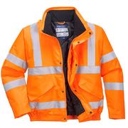 Odzież robocza - Portwest kurtka bomberka z pasami odblaskowymi w kolorze żółtym, pomarańczowa RT32ORRL - miniaturka - grafika 1