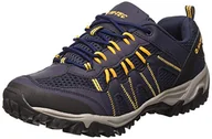 Moda i Uroda OUTLET - Hi-Tec Męskie buty trekkingowe Jaguar Low Rise, Granatowy żółty, 46 EU - miniaturka - grafika 1