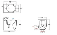 Bidety - Olympia Ceramica Milady Bidet stojący 52x36 cm z biały MIL230101 - odbiór osobisty: Kraków, Warszawa - miniaturka - grafika 1