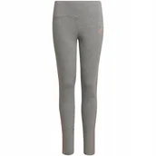 Legginsy - Legginsy adidas 3-Stripes Cotton Tights szare HD4368 128cm - miniaturka - grafika 1