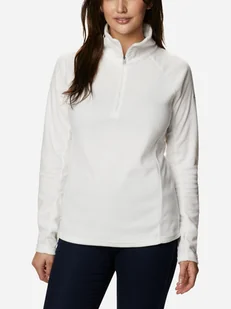 Bluza damska nierozpinana streetwear Columbia Glacial IV 1/2 Zip 1802201125 XS Biała (191454559081) - Bluzy damskie - miniaturka - grafika 1