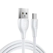 Kable USB - Remax Lesu Pro kabel przewód USB - micro USB 480 Mbps 2,1 A 1 m biały (RC-160m white) - miniaturka - grafika 1