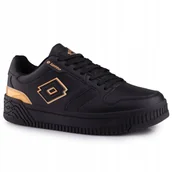 Buty sportowe damskie - Buty damskie sportowe Lotto Scopi Gc Black/gold - miniaturka - grafika 1