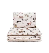 Pościel dla dzieci - Pościel bawełniana z wypełnieniem 100x135cm Farma - miniaturka - grafika 1