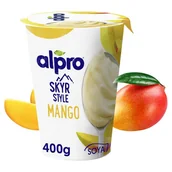 Kefiry, jogurty, maślanki - Alpro - Skyr Style produkt sojowy z żywymi kulturami bakterii. mango. z wapniem i witaminami - miniaturka - grafika 1