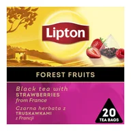 Herbata - Herbata czarna Lipton z truskawkami 20 piramidek - miniaturka - grafika 1