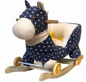 Skoczki dla dzieci - KONIK Jeździk Bujaczek Dla Dzieci Bujak na Biegunach 2w1 DŹWIĘKI - miniaturka - grafika 1