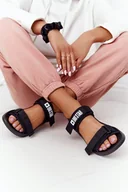 Moda i Uroda OUTLET - Damskie Sportowe Sandały Big Star HH274A024 Czarne-39 - miniaturka - grafika 1