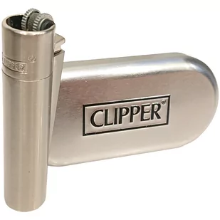 Zapalniczka Clipper Metal Silver W Etui - Trafika - miniaturka - grafika 1
