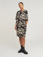 Sukienki - G-Star Sukienka w kolorze czarno-beżowym - miniaturka - grafika 1