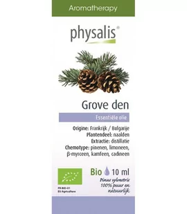 PHYSALIS (olejki eteryczne, soki) OLEJEK ETERYCZNY SOSNA ZWYCZAJNA (GROVE DEN) BIO 10 ml - PHYSALIS - Aromaterapia - miniaturka - grafika 1