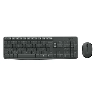 Logitech MK235 klawiatura Dołączona myszka USB AZERTY Belgijski Szary - Zestawy myszka + klawiatura - miniaturka - grafika 1