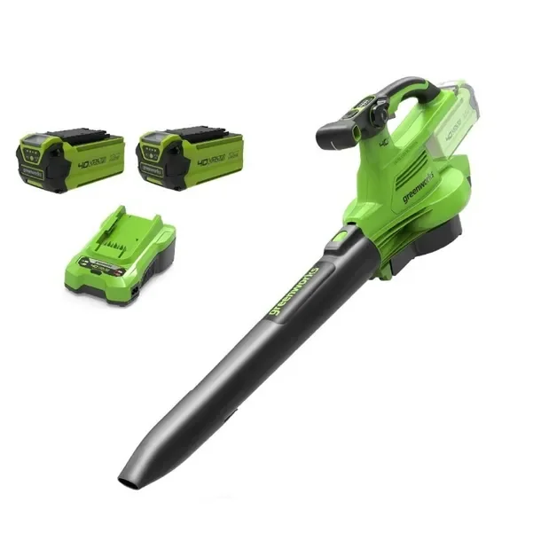 Odkurzacz dmuchawa do liści Greenworks 40V 2 Akumulatory 2Ah Ładowarka
