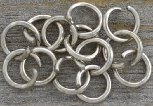 [301012] Ogniwka otwarte 6mm kolor srebrny 30szt