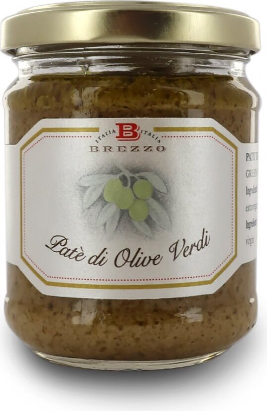 Włoski Pasztet z zielonych oliwek, 180 g / Brezzo
