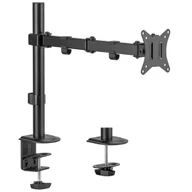 Uchwyty do monitorów - Maclean uchwyt biurkowy do monitora lcd, 17-32", 9kg, vesa 75x75, 100x100, podwójne ramię mc-753n - miniaturka - grafika 1