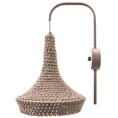 Lampy ścienne - Kinkiet na ścianę pleciony Mahaka 4033 Shilo salonowy bawełna beżowy - miniaturka - grafika 1