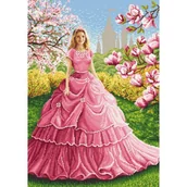 Pasmanteria - Haft krzyżykowy - Zestaw do haftu - Magnoliowa dama - miniaturka - grafika 1