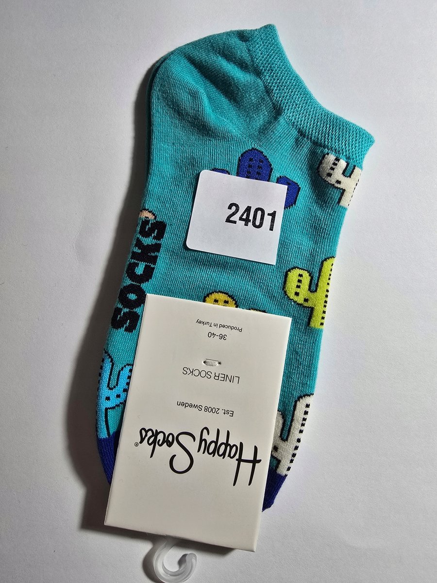 Kolorowe skarpety Happy Socks stopki unisex rozmiar 36-40 (2401)