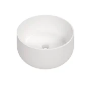 Umywalki - Deante Arnika Umywalka nablatowa 35,3 cm biała CGN6U33 - miniaturka - grafika 1