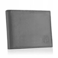 Portfele - Betlewski, Portfel skórzany męski karty monety RFID szary - miniaturka - grafika 1