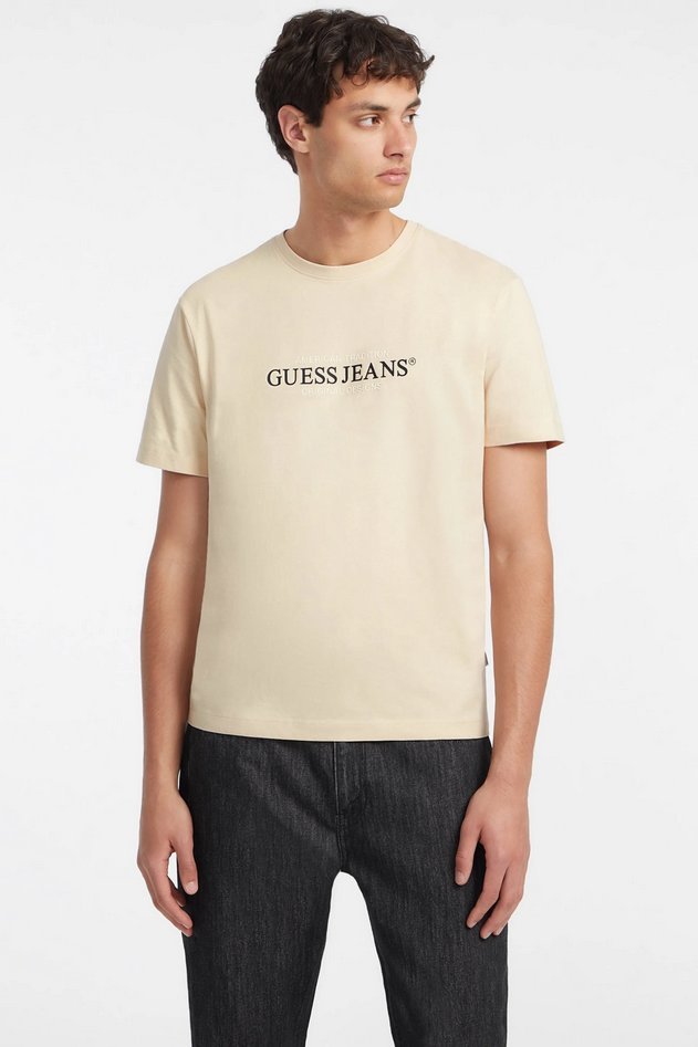 T-shirt męskie kremowy