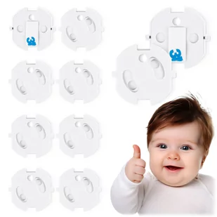 Zabezpieczenie gniazdek do kontaktów zaślepki z bolcem 10 szt. Ricokids - Zabezpieczenia dla dzieci - miniaturka - grafika 1