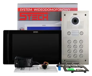 Wideodomofon dwurodzinny dwużyłowy 5TECH Virgo(W)10" stacja 82222-2 KOD CZYTNIK KART - Wideodomofony - miniaturka - grafika 5