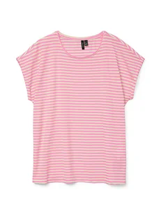 Vero Moda Koszulka w kolorze jasnoróżowym - Koszulki i topy damskie - miniaturka - grafika 1