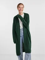 Swetry damskie - Pieces Kardigan 17139787 Zielony Regular Fit - miniaturka - grafika 1