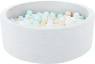 Suche baseny - Suchy basen dla dziecka z piłeczkami 300szt (biały, cappuccino, miętowy) - miniaturka - grafika 1