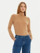 Swetry damskie - Gant Golf 4805263 Beżowy Regular Fit - miniaturka - grafika 1