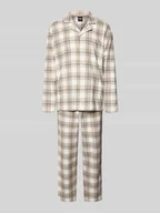 Piżamy męskie - Piżama o kroju regular fit z mieszanki bawełny model ‘HOLIDAY’ - miniaturka - grafika 1