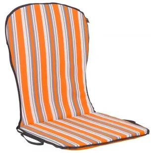 Patio Poduszka na krzesło D001-13BB / C002-03BB 89 x 44 cm Biało-pomarańczowy - Poduszki ogrodowe - miniaturka - grafika 1