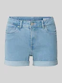 Spodenki damskie - Szorty o kroju regular fit z mieszanki bawełny model ‘LUNA’ - miniaturka - grafika 1